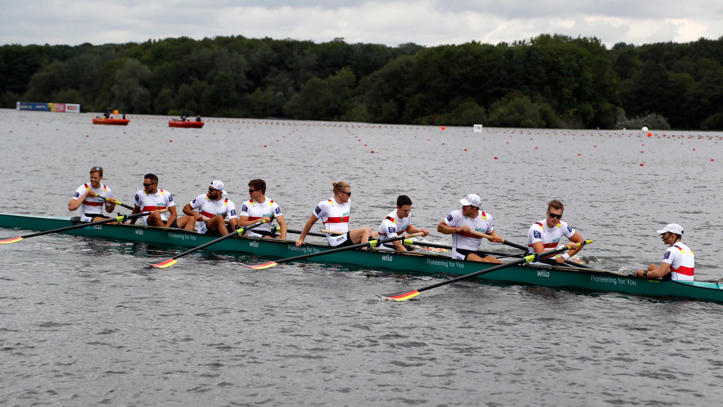Deutschland-Achter im Wasser; 5.8.18