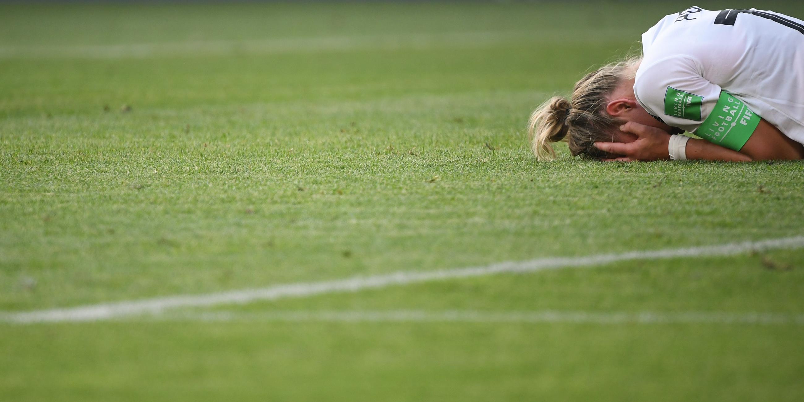 Trauer nach der Niederlage der DFB-Frauen.