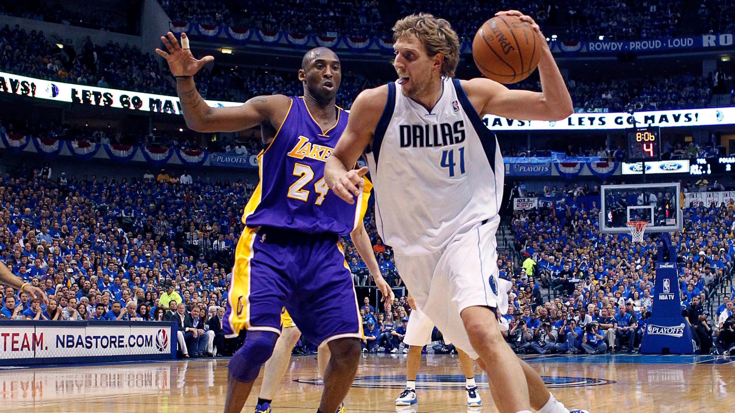 Nowitzki beim Wurf