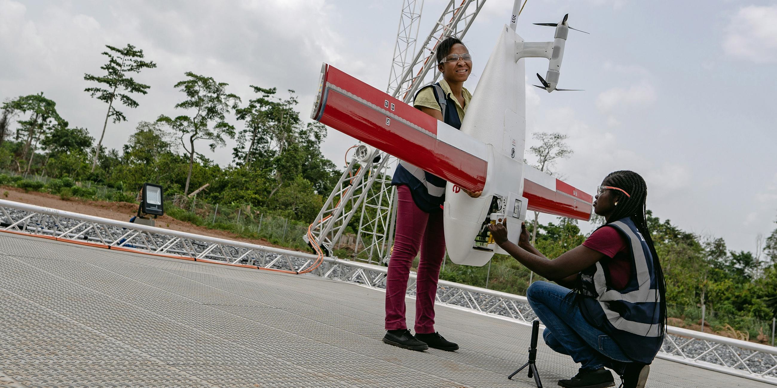 Medikamententransport mit Drohnen in Ghana