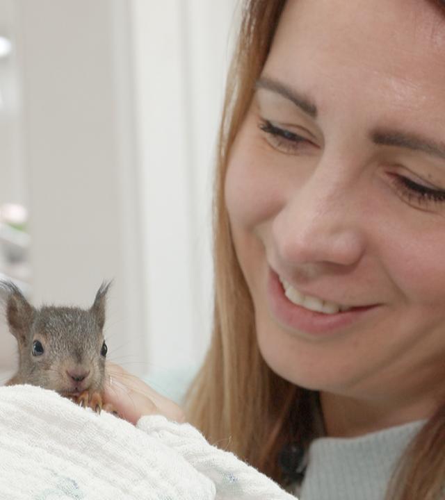 Magdalena mit Eichhörnchen