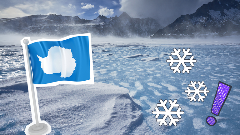 Schneeverwehungen auf der Oberfläche des Untersees in der Ost-Antarktis.