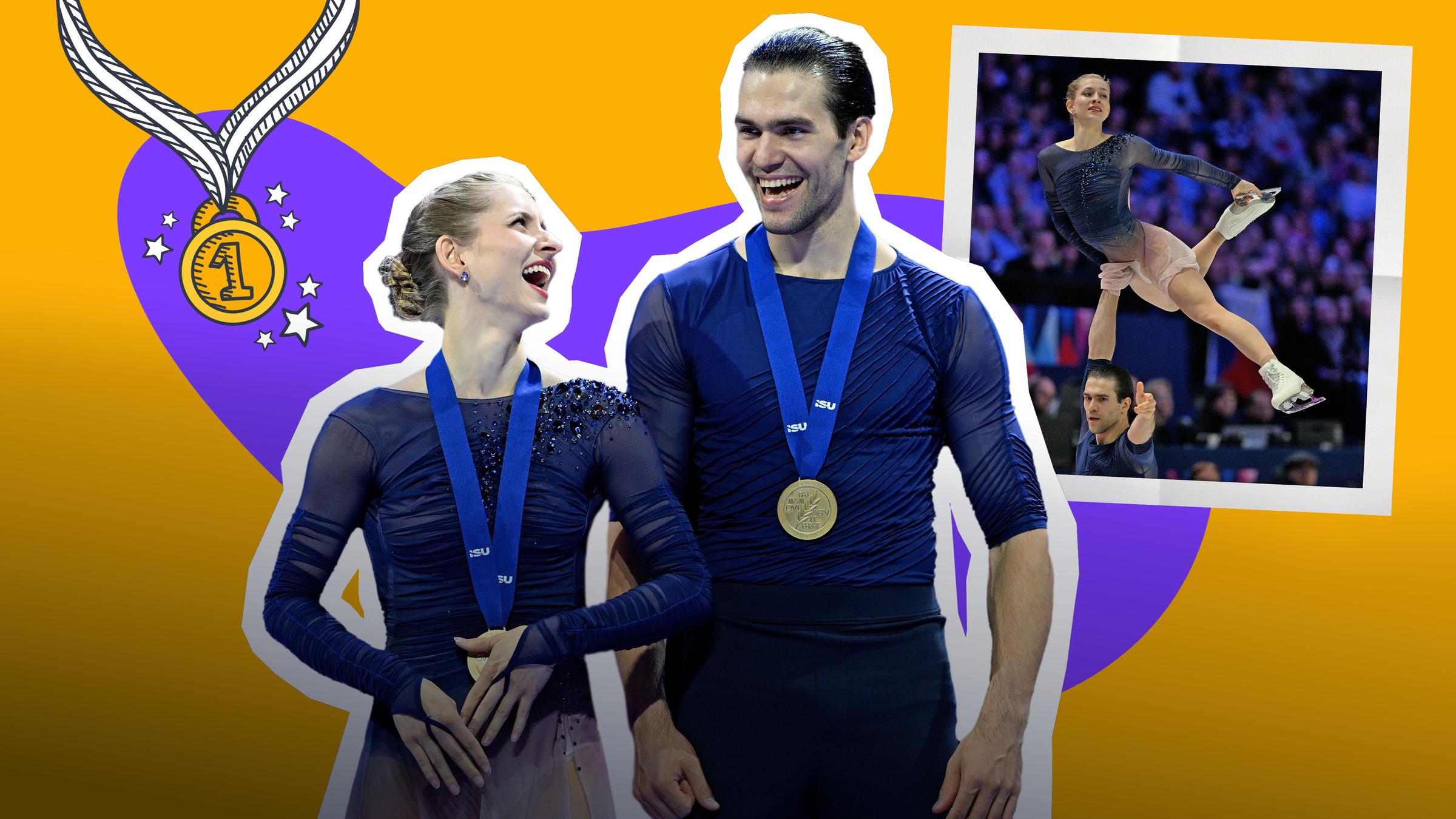 Das deutsche Eiskunstlaufpaar gewinnt bei der Weltmeisterschaft Gold.