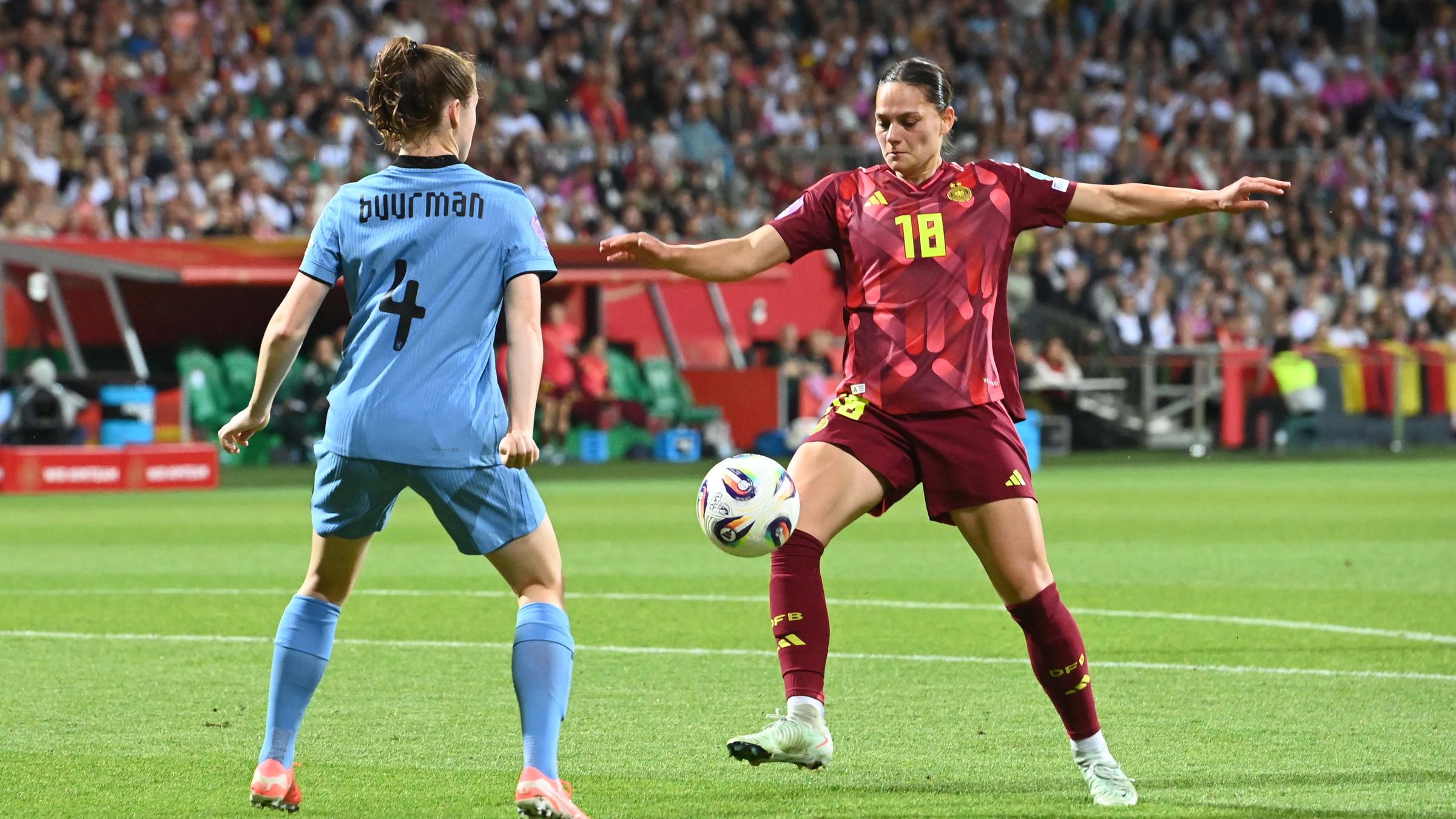 Fussball Laenderspiel Frauen / Deutschland - Niederlande 4-0
