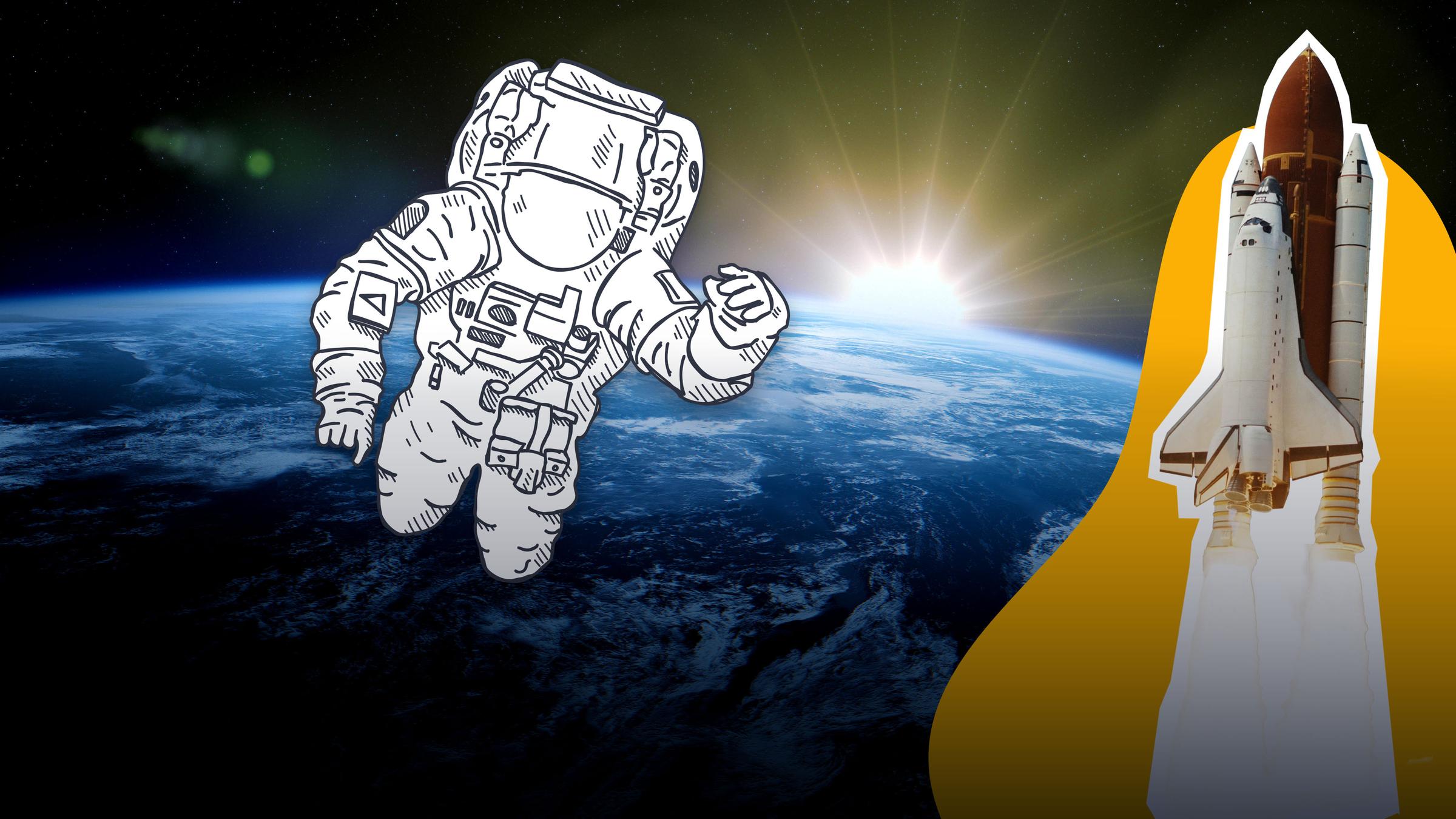 Die Erde vom Weltall aus betrachtet