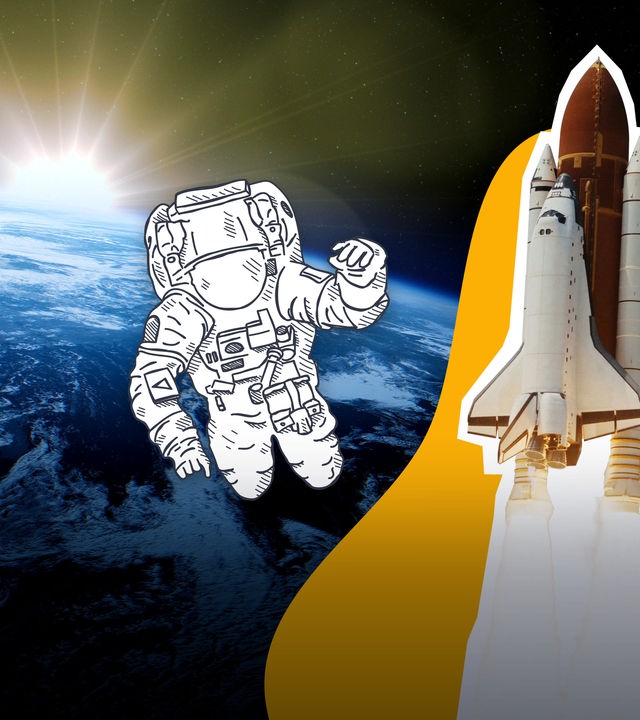 Die Erde vom Weltall aus betrachtet