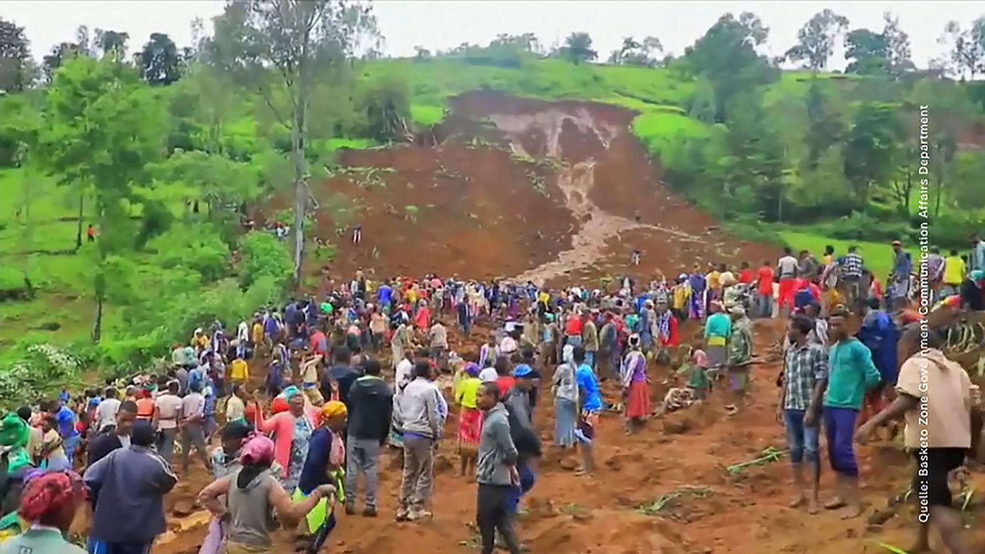 Erdrutsch im Südwesten Äthiopiens