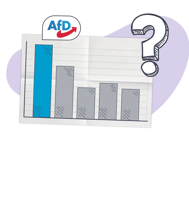 Erfolg der AfD - Grafik