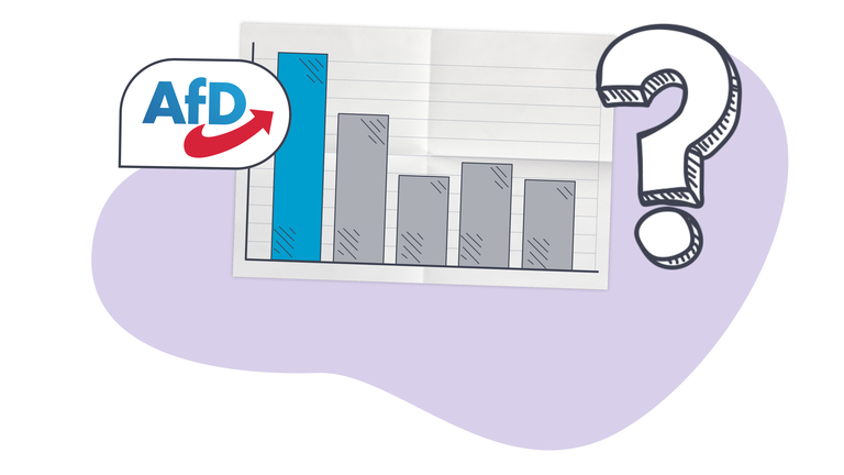 Erfolg der AfD - Grafik