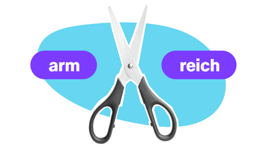 Arm reich Erklärgrafik