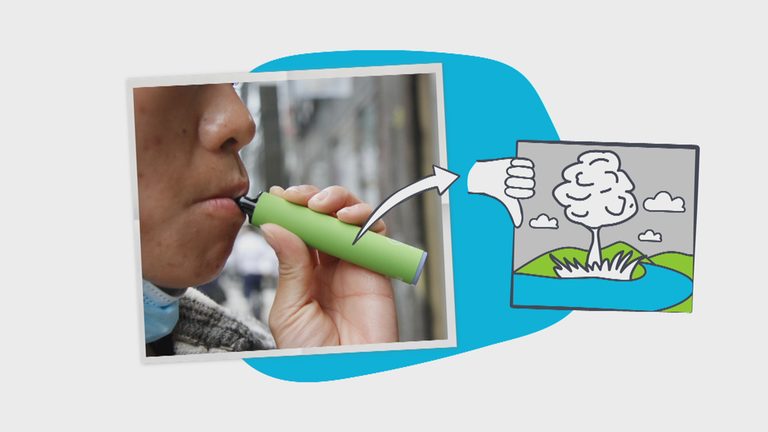 E-Zigaretten Einweg Müll