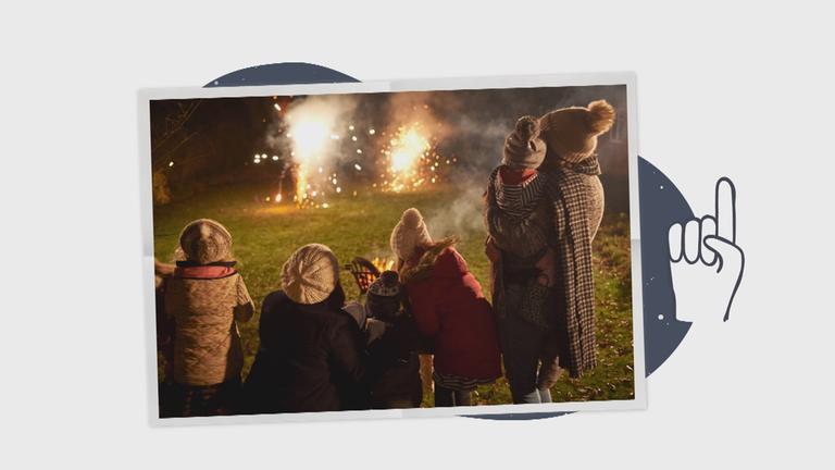 Erklärgrafik sicheres Feuerwerk