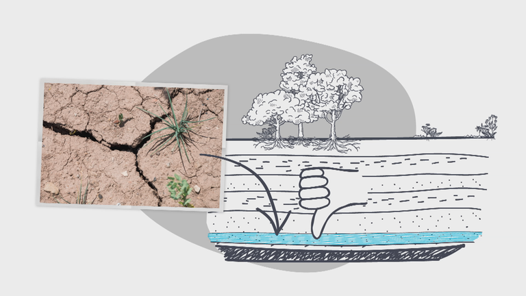 Erklärgrafik Grundwasserspeicher
