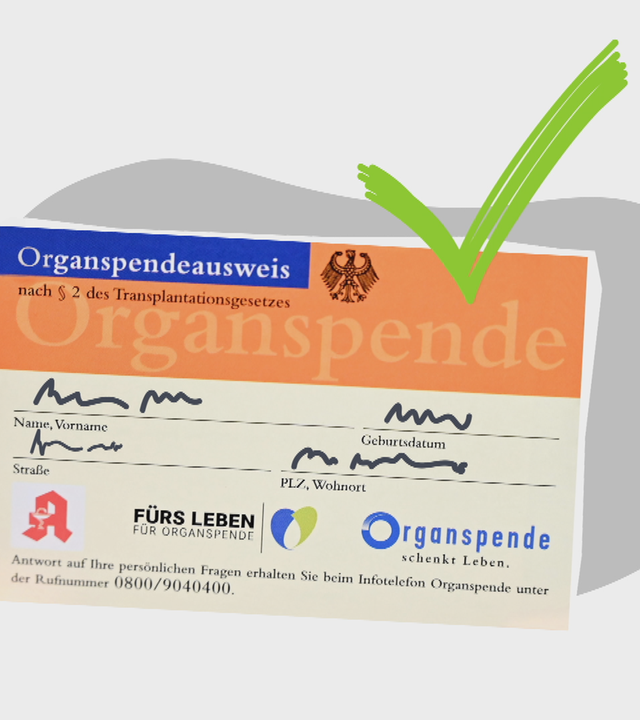 Erklärgrafik Organspende