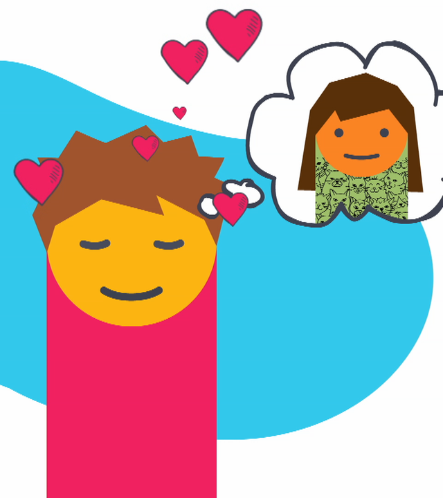 Verliebtsein Erklärgrafik