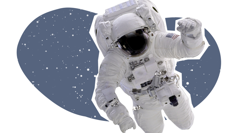 Erklärgrafik-Weltall leben