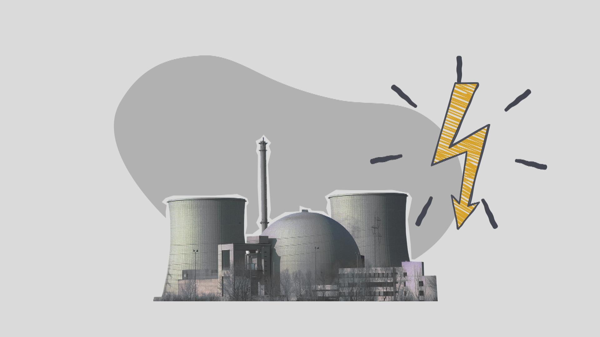 Grafikerklärstück Atomenergie 