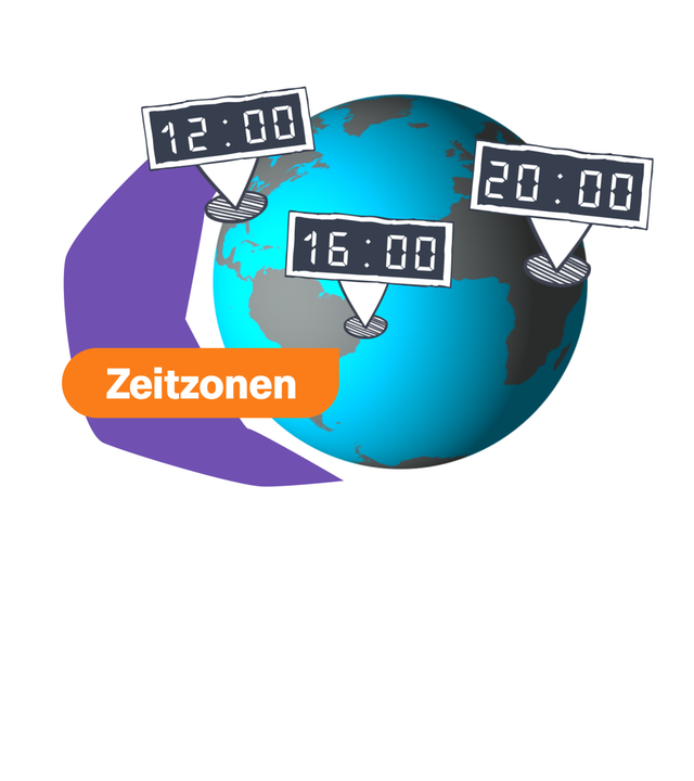 Zeitzonen Grafik