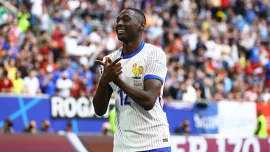 Frankreichs Randal Kolo Muani jubelt nach seinem Treffer zum 1:0 gegen Belgien am 01.07.2024.