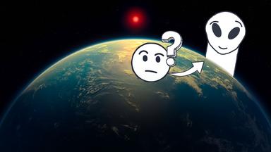 Die von der University of Cambridge (A. Smith, N. Madhusudhan) herausgegebene Illustration zeigt den Exoplaneten K2-18b. Astronomen haben Hinweise auf Dimethylsulfid (DMS) und Dimethyldisulfid (DMDS) in der Athmosphäre des Exoplaneten K2-18b gefunden. (zu dpa:«Vielversprechende Hinweise auf Leben außerhalb des Sonnensystems». in der Atmosphäre