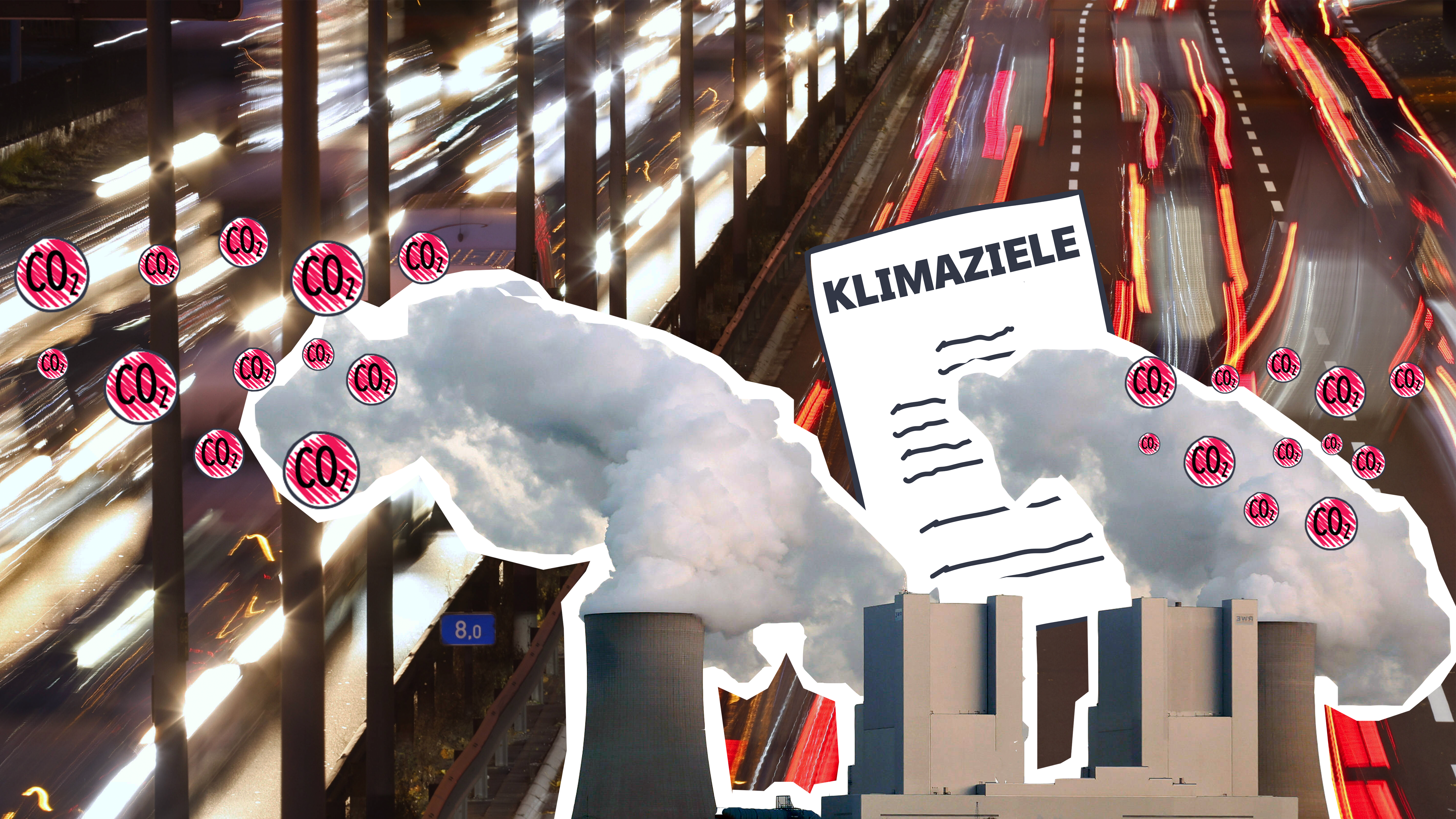 Verkehr und Kraftwerk