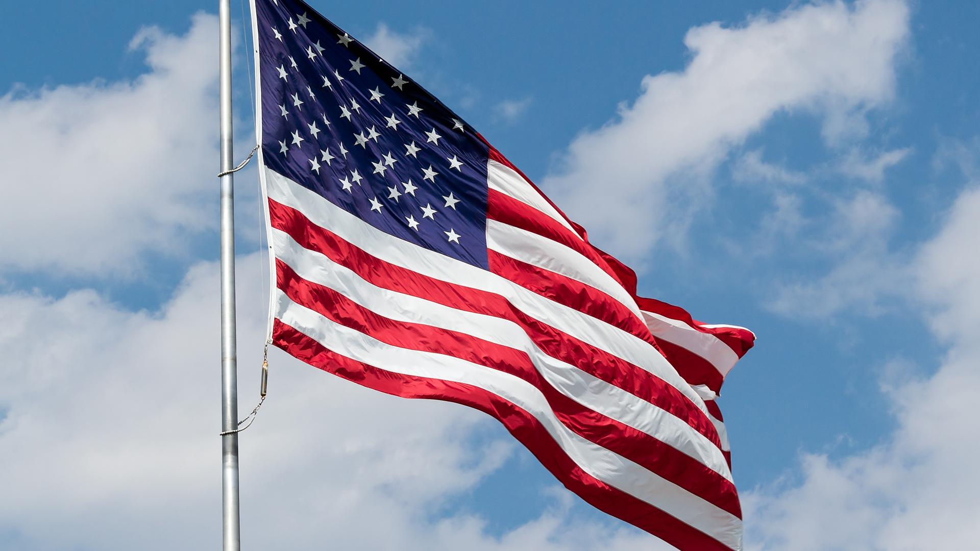 Die amerikanische Fahne