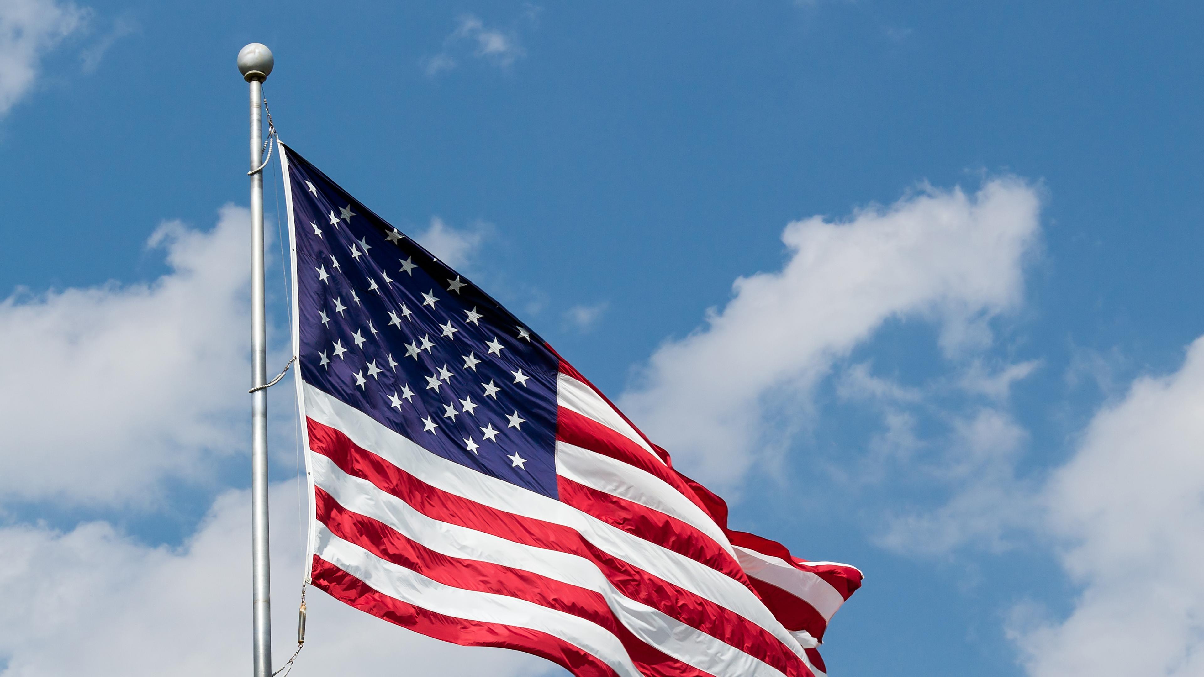 Die amerikanische Fahne