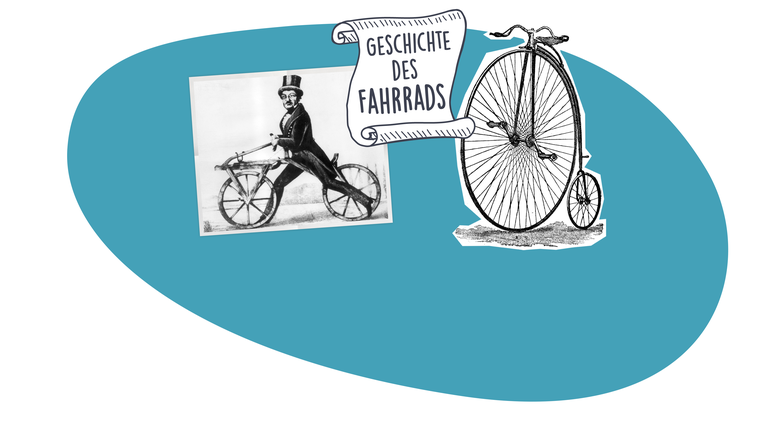 Geschichte des Fahrrads Grafik