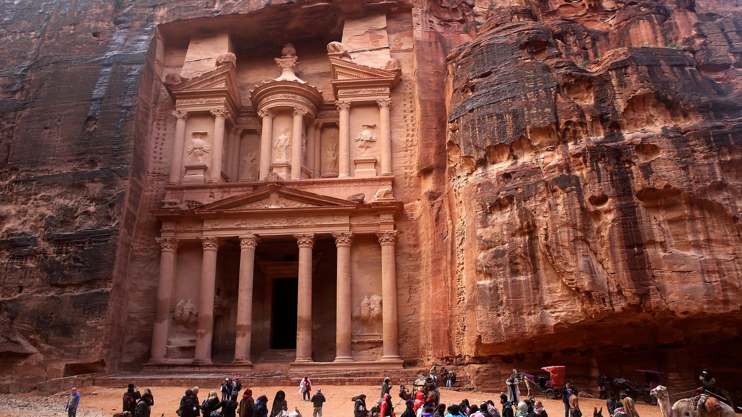 felsenstadt petra in jordanien