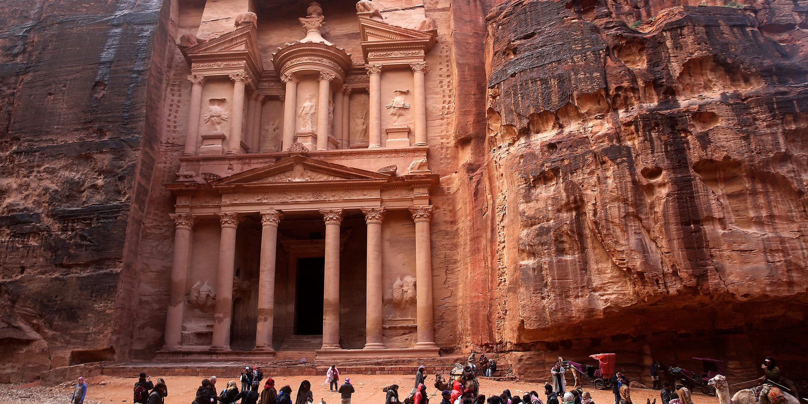 felsenstadt petra in jordanien