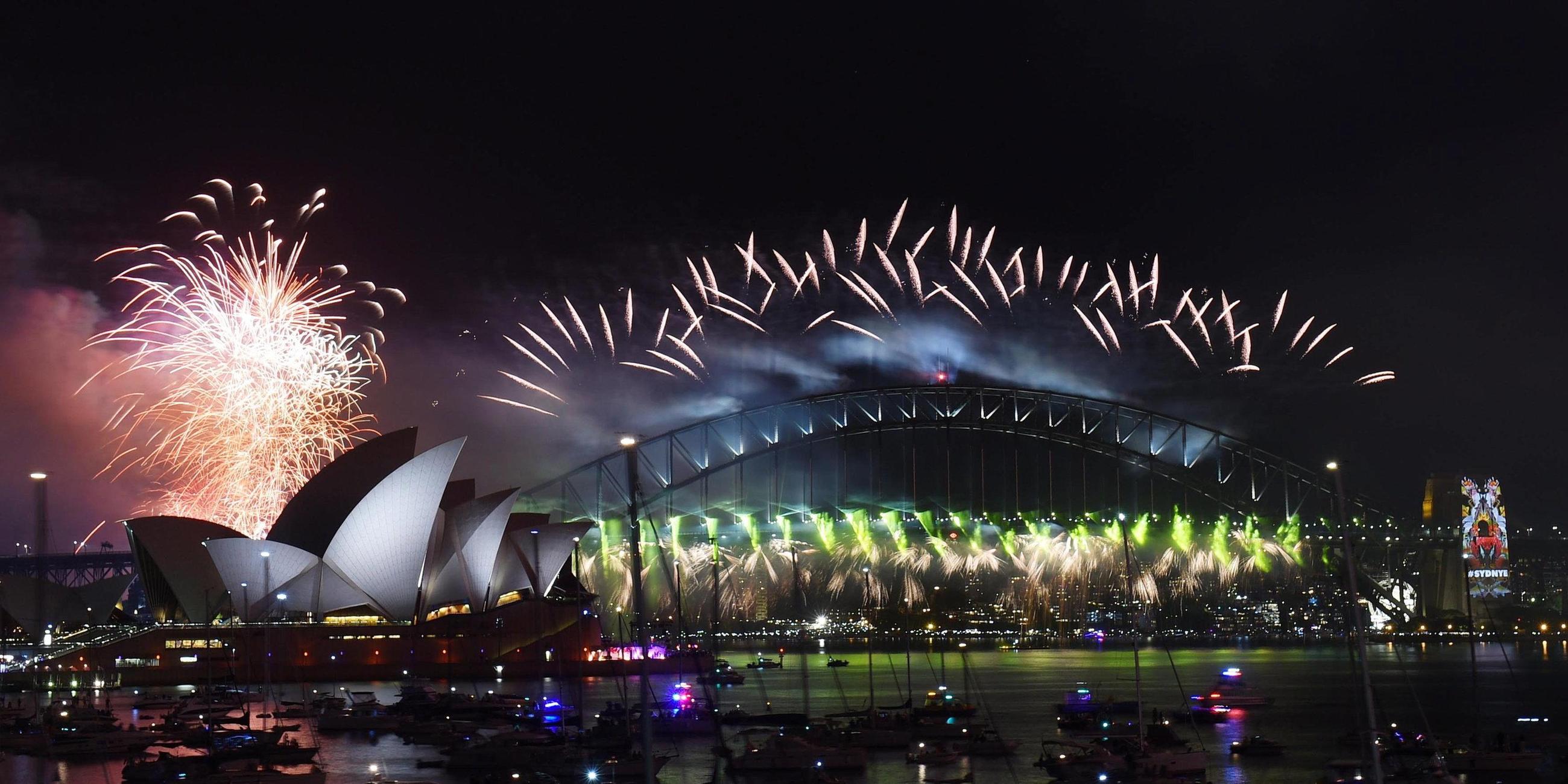 Silvesterfeuerwerk in Sydney 