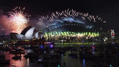Silvesterfeuerwerk in Sydney 