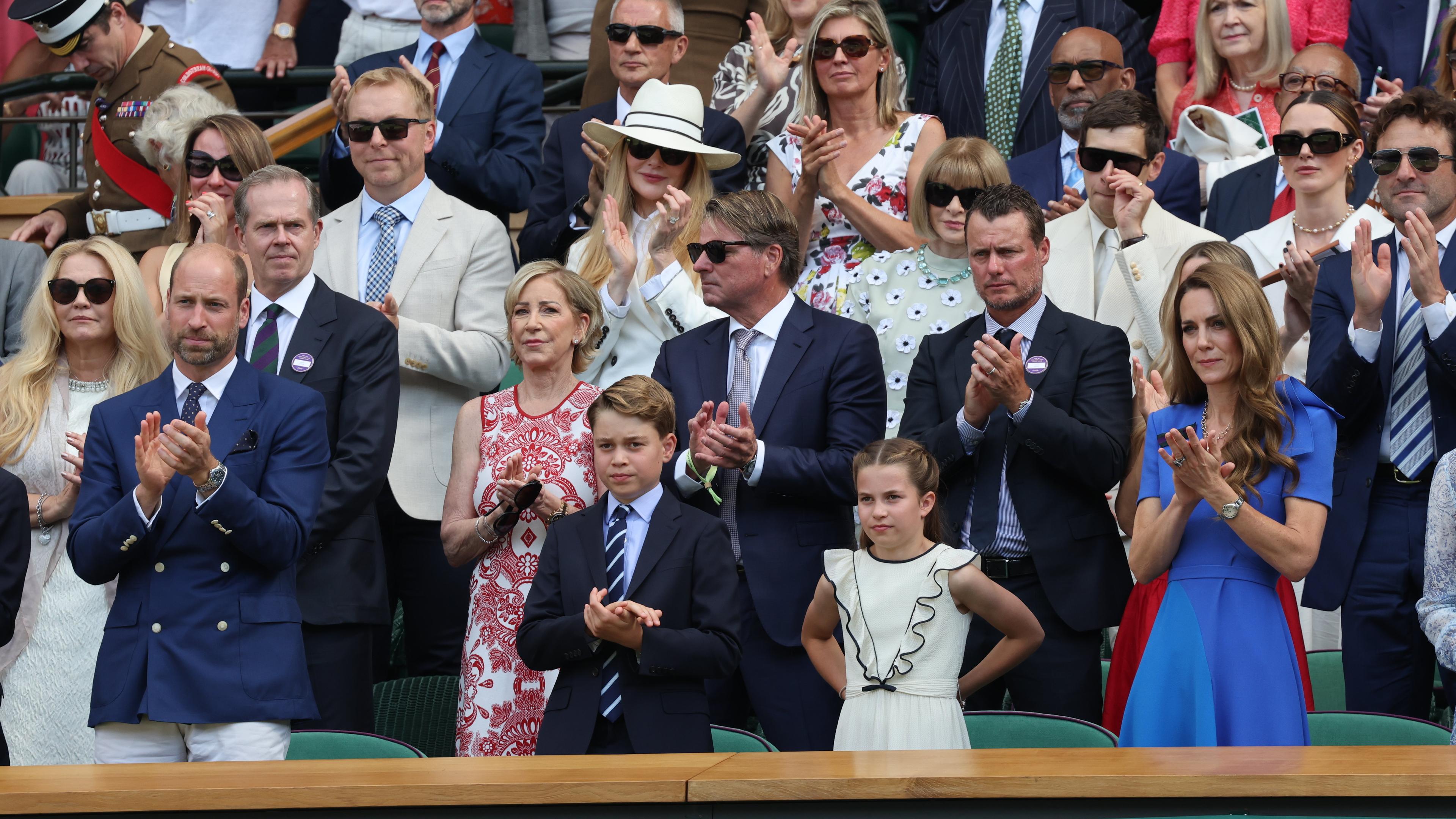 Am letzten Tag in Wimbledon sind viele Zuschauerinnen und Zuschauer da - auch die britische royale Familie