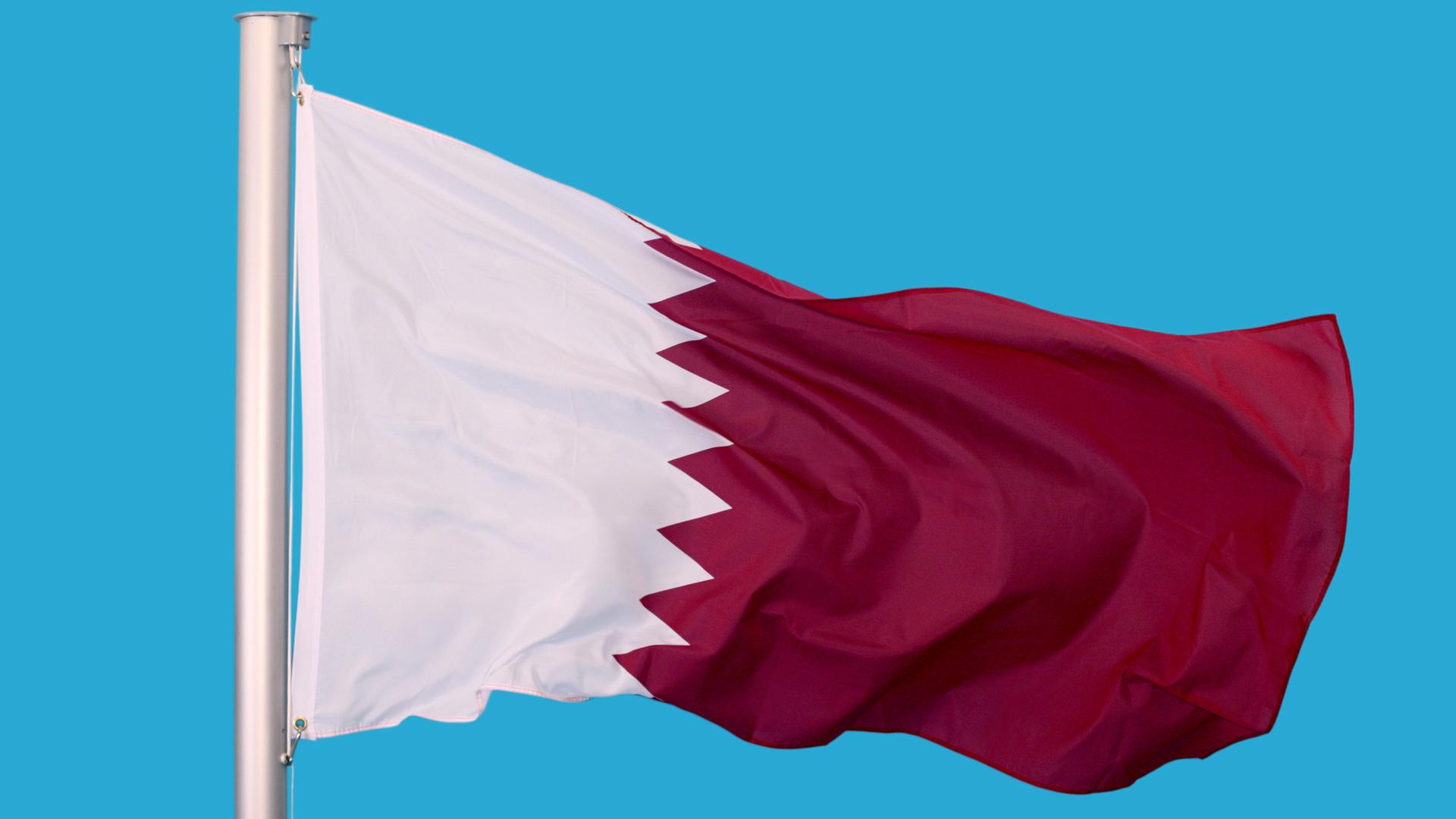 Die Flagge von Katar