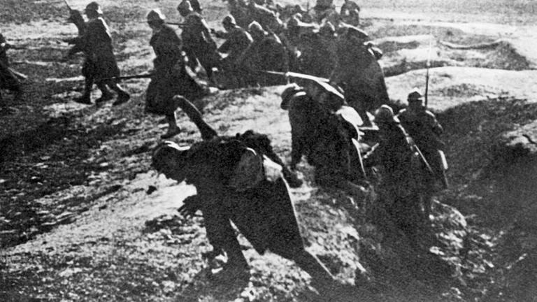 Französische Soldaten in der Schlacht von Verdun