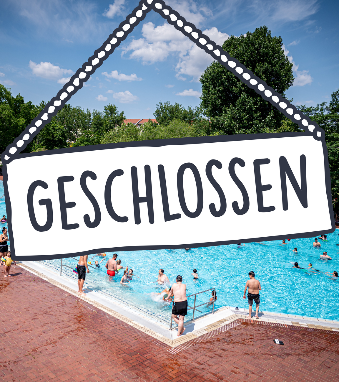 Freibad geschlossen