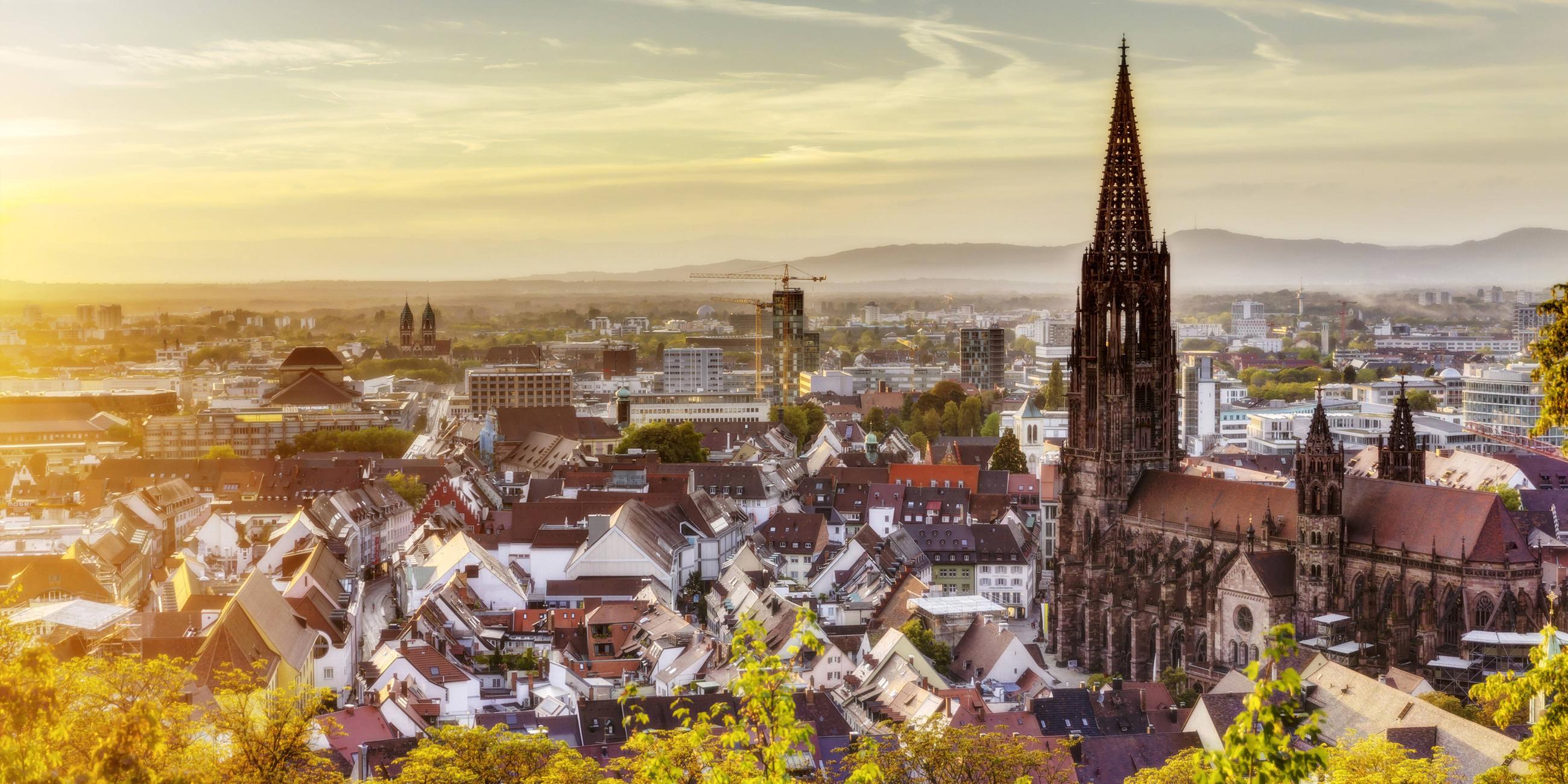 Freiburg im Breisgau, Stadtansicht. 
