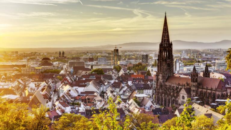 Freiburg im Breisgau, Stadtansicht. 