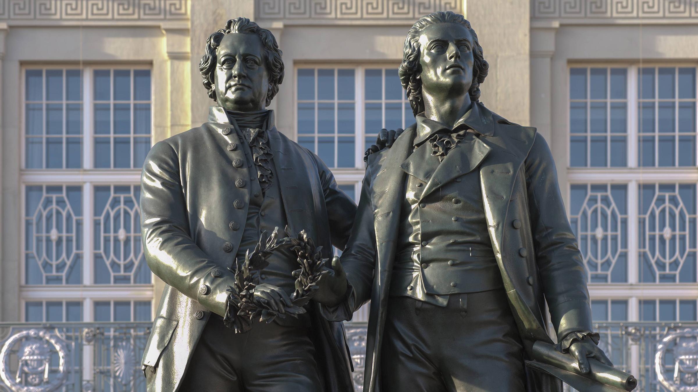 Goethe-Schiller-Denkmal in Weimar