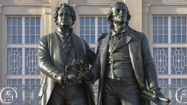 Goethe-Schiller-Denkmal in Weimar