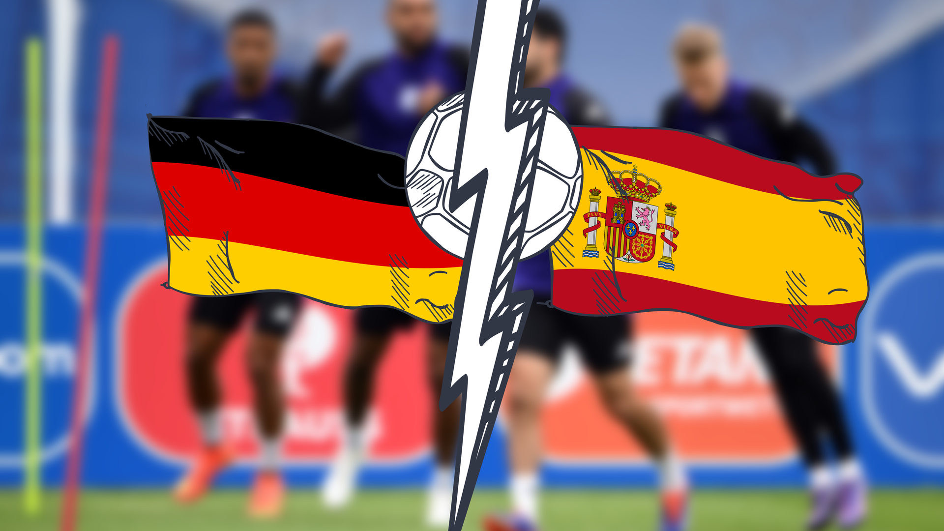 Deutschland gegen Spanien im EM-Viertelfinale
