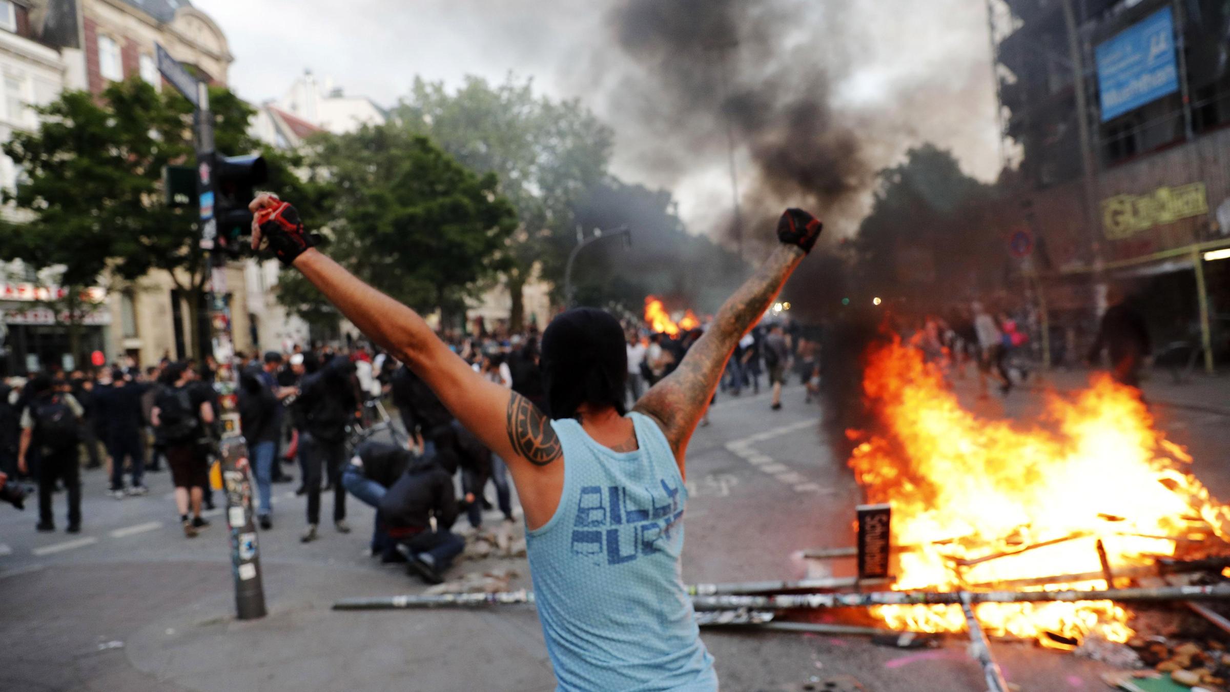 Proteste beim G20-Gipfel in Hamburg