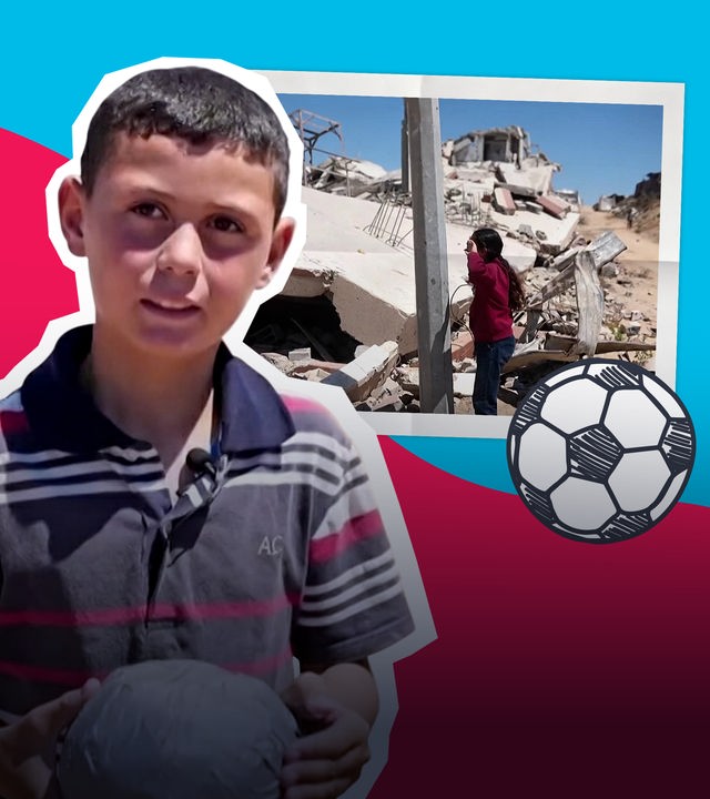 Grafik: Fußballspielen in Gaza