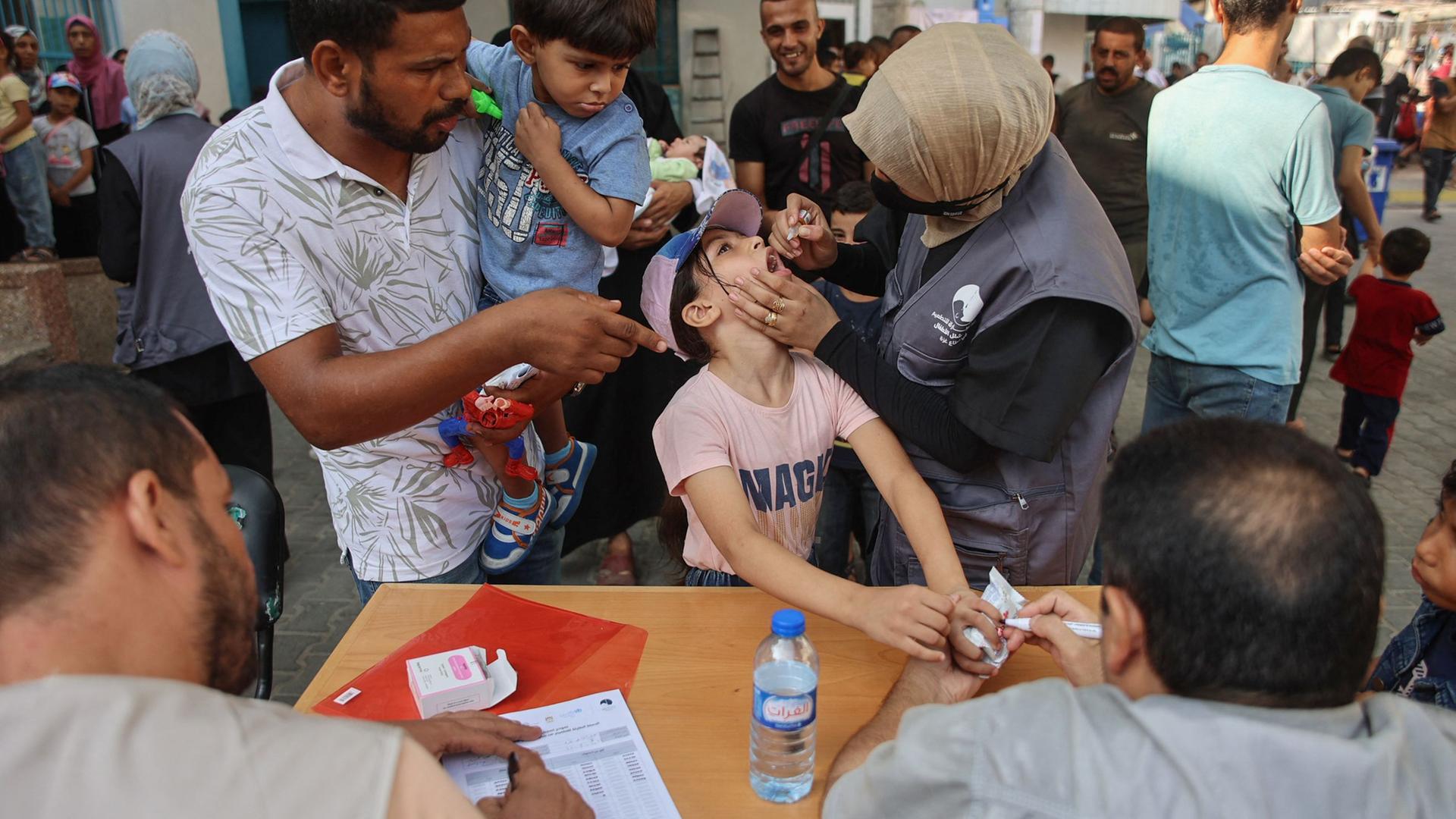 Polio-Impfungen im Gazastreifen