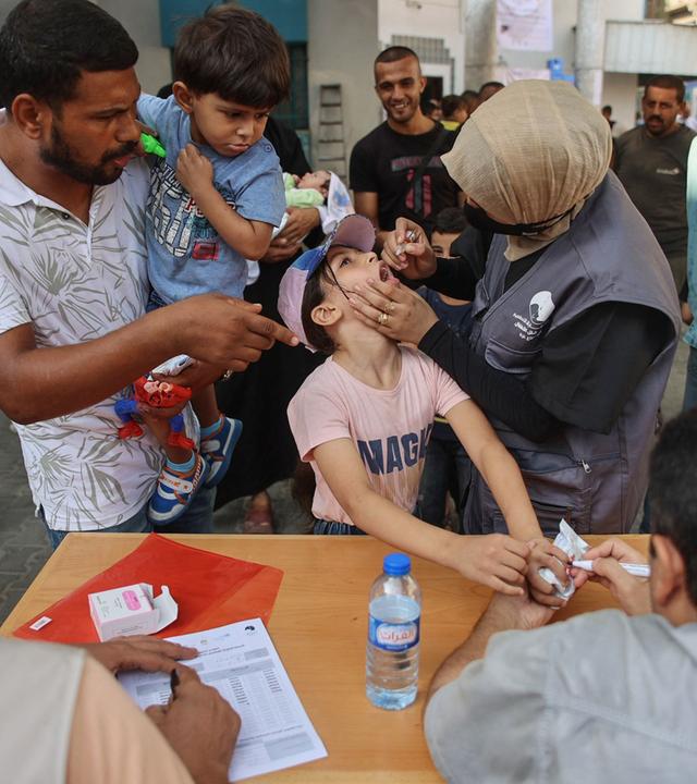 Polio-Impfungen im Gazastreifen
