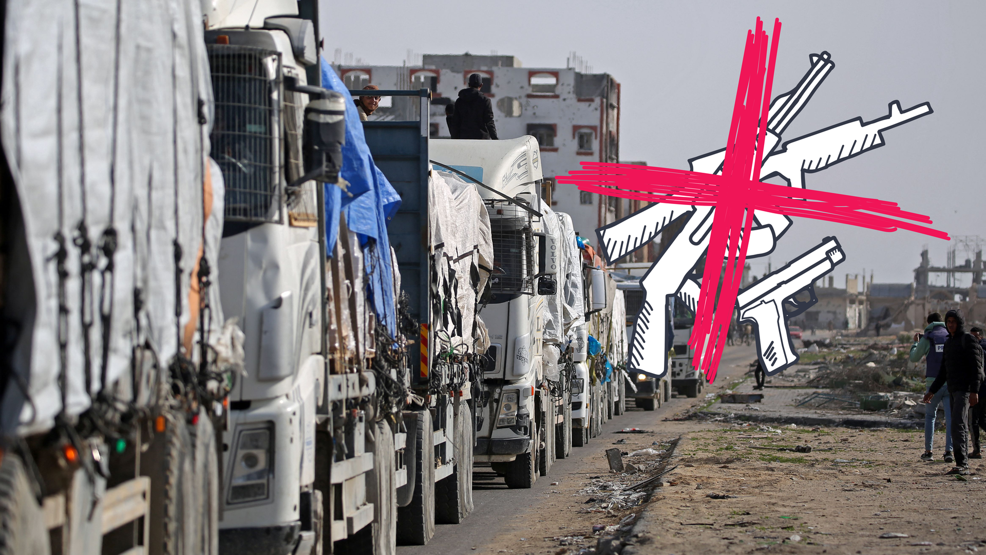 Gaza Waffenruhe Hilfslieferungen