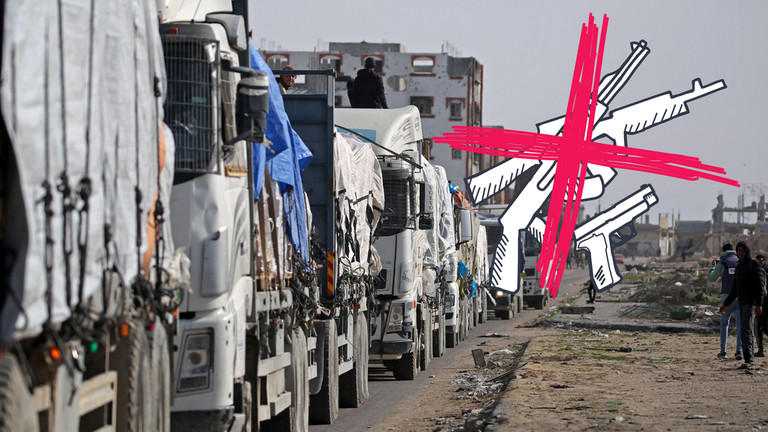 Gaza Waffenruhe Hilfslieferungen