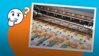 Wieso stellt die Bundesbank nicht einfach eine ganze Menge Geld her? Warum dadurch niemand reicher werden würde, erklären wir euch hier.