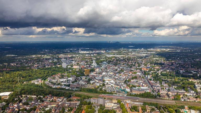 Blick auf Gelsenkirchen im Ruhrgebiet