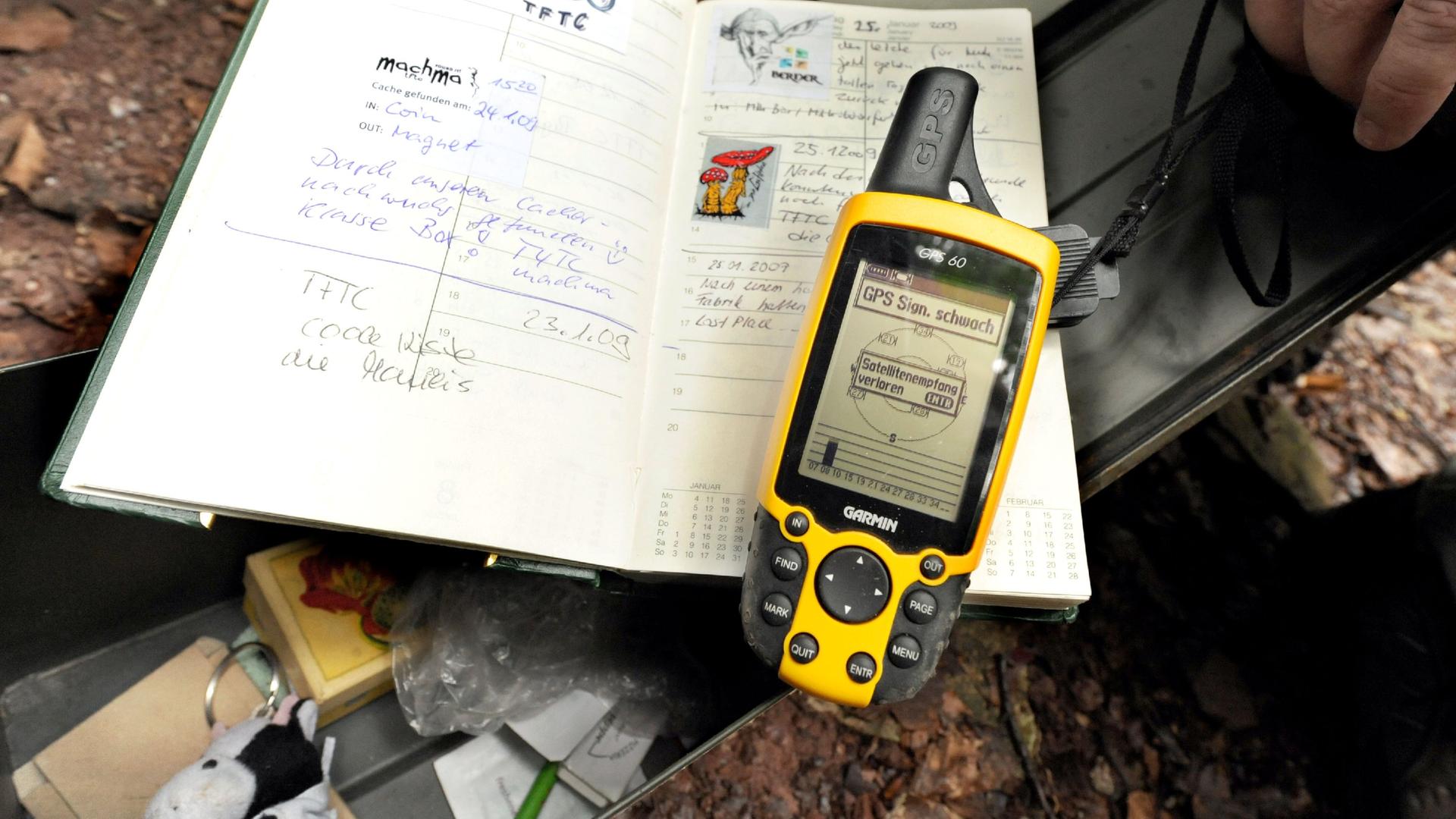 GPS-Gerät mit Logbuch